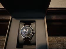 Hamilton Khaki Automatic Wristwatch Black Dial Brown Leather Strap w/ Box