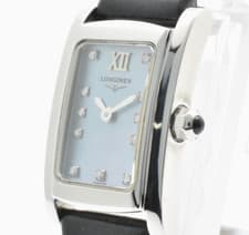 [NEAR MINT] Longines Dolce Vita L5.158.4 Blue Shell Dial 11P Ladies Quartz Watch