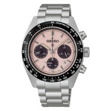 Seiko Prospex SBDL127 SPEEDTIMER Panda Classic Rose Solar Chronograph Watch Men