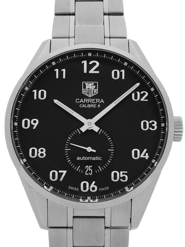 TAG Heuer Carrera Calibre 6 Automatic Watch WAR2110.BA0787 Black Dial 38mm