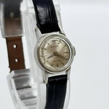 ROLEX Watch Precision 2148 Silver Manual Winding Leather Women's Working Auth