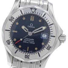 OMEGA 2582.80 Seamaster 300 Date Quartz Ladies Watch From Japan G0425