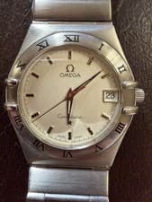 OMEGA Constellation Silver Men’s Watch with Constellation Bracelet.  1512.30.00