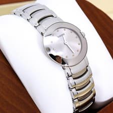 RADO Diastar Women's Watch Silver 22mm Mirror Bezel Used From Japan