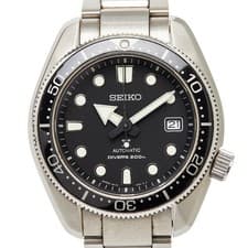 SEIKO Prospex Diver Scuba Watches 6R15-04G0 Automatic black dial mens 【Used】