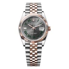 Rolex Datejust 126231-0029 36MM Wimbledon Roman Dial Jubilee Bracelet Stainle...