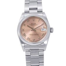 ROLEX Datejust 31mm Stainless Steel Pink Dial 78240