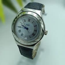 Used Swatch automatic watch silver