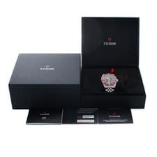 Tudor Black Bay  7941A1A0RU Burgundy Men's Stainless Steel Watch Full set