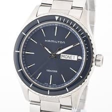 Hamilton Jazzmaster Seaview Day-Date Quartz H37551141 Blue Working