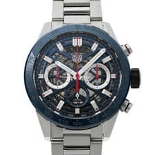 TAG HEUER Carrera Caliber Heuer 02 Chronograph CBG2011.BA0662 Blue Men s Watch T