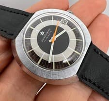 VINTAGE JUNGHANS BULLSEYE "MAX BILL "" OLYMPIC  MENS WATCH 620.52  GERMANY 38MM