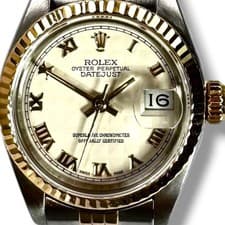 Rolex Datejust 69173  Ivory Dial 26 MM