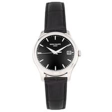 Patek Philippe Calatrava White Gold Black Dial 39mm 5227G-010 Full Set