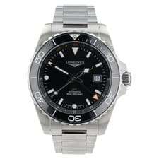 Longines Hydroconquest Black Dial Stainless Steel 43mm Automatic Mens L3.890.