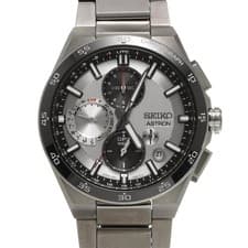 Seiko Astron Dual Time Chronograph SBXC153 (5X83-0AA0-1) Silver / Black #W2815