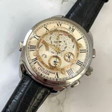 junk CITIZEN CAMPANOLA COSMOSIGN 6702-H27350 Star Chart Dial Quartz JP