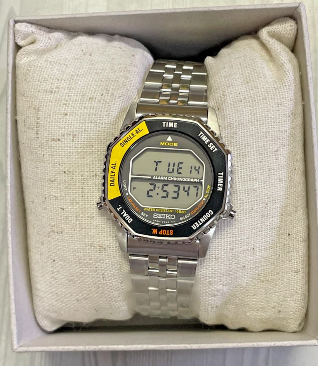 [☆Mint/Unused] SEIKO SELECTION SBJG Series Yellow Rotocall Stopwatch Quartz