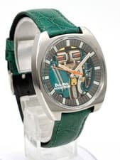 BULOVA ACCUTRON Spaceview Skeleton Tuning Fork Stainless Steel Round Dial Auth