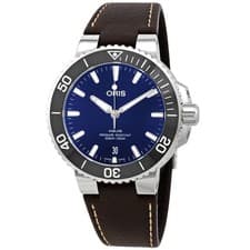 Oris 01 733 7732 4135-07 5 21 10FC Men's Aquis Blue Dial Automatic Watch