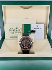 Rolex Daytona Chocolate Arabic Dial on Oysterflex 116515LN Complete 2018