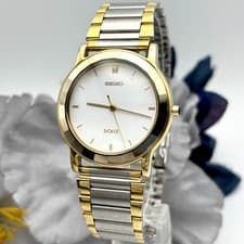 Seiko Dolce 5S21 Quartz Dress Watch Rare Japan Unisex Wristwatch