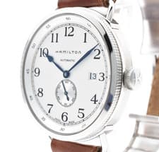 [N MINT] HAMILTON Khaki Navy Pioneer H784650 Silver 40mm Automatic Men's Watch
