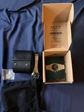 Brew Metric Gold Watch - Black Dial Chronograph slightly worn