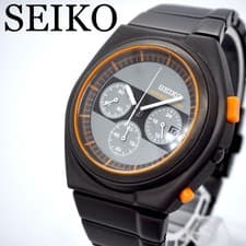 373 Operational  Item SEIKO Watch Giugiaro Chronograph Black Limited