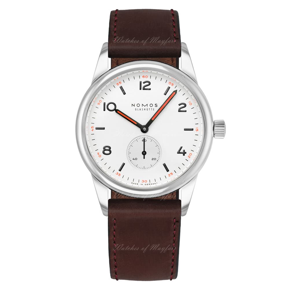 Nomos Club Manual Cordovan Brown Leather 36 mm 701.1 watch