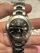 Tag Heuer Link WJ1110-0 Black Dial 38mm Steel Men's Watch