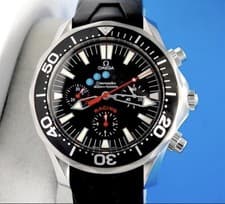 Mens Omega Seamaster 300M Professional Racing Chronograph watch Black - 2569.52