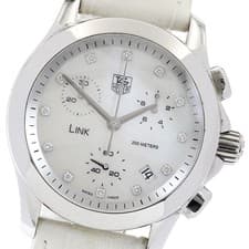 TAG HEUER CJF1312/FC6189 Link Chronograph Date Quartz Women's Watch G0419