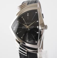Hamilton Ventura H244112 Quartz Black Dial 32 mm Box