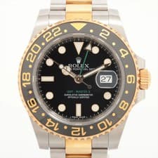 Rolex GMT Master II 116713LN SS×YG SS×YG AT black dial 2 Extra Links