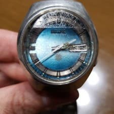 Vintage Seiko Advan 7019-7250 Automatic Blue Dial Day-Date June 1973 Japan Watch