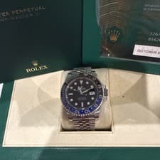 Rolex Bat Girl GMT-Master II 126710BLNR Silver Jubilee Bracelet. 2023 Full Set