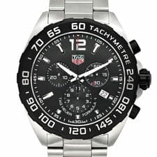 TAG Heuer Formula 1 Chronograph CAZ1010.BA0842 Black Dial SS Men's Watch 43mm