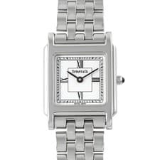TIFFANY&CO. WATCH CLASSIC SQUARE AUTOMATIC WHITE DIAL STAINLESS STEEL WOMEN'S