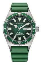 Citizen Promaster NY0121-09X Automatic Diver 200m Green Dial Watch Japan New