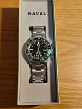 NAVAL LOWERCASE GMT Automatic Watch 40.8mm Black Dial