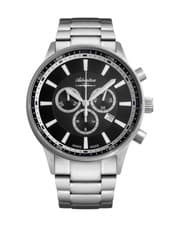 ADRIATICA Men Quartz Casual Watch Classic Dress Black Dial Waterproof Swiss Chro