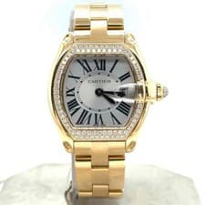 Cartier Roadster Small Model Quartz 18k Yellow Gold/Steel Diamond Bezel WE5001X1