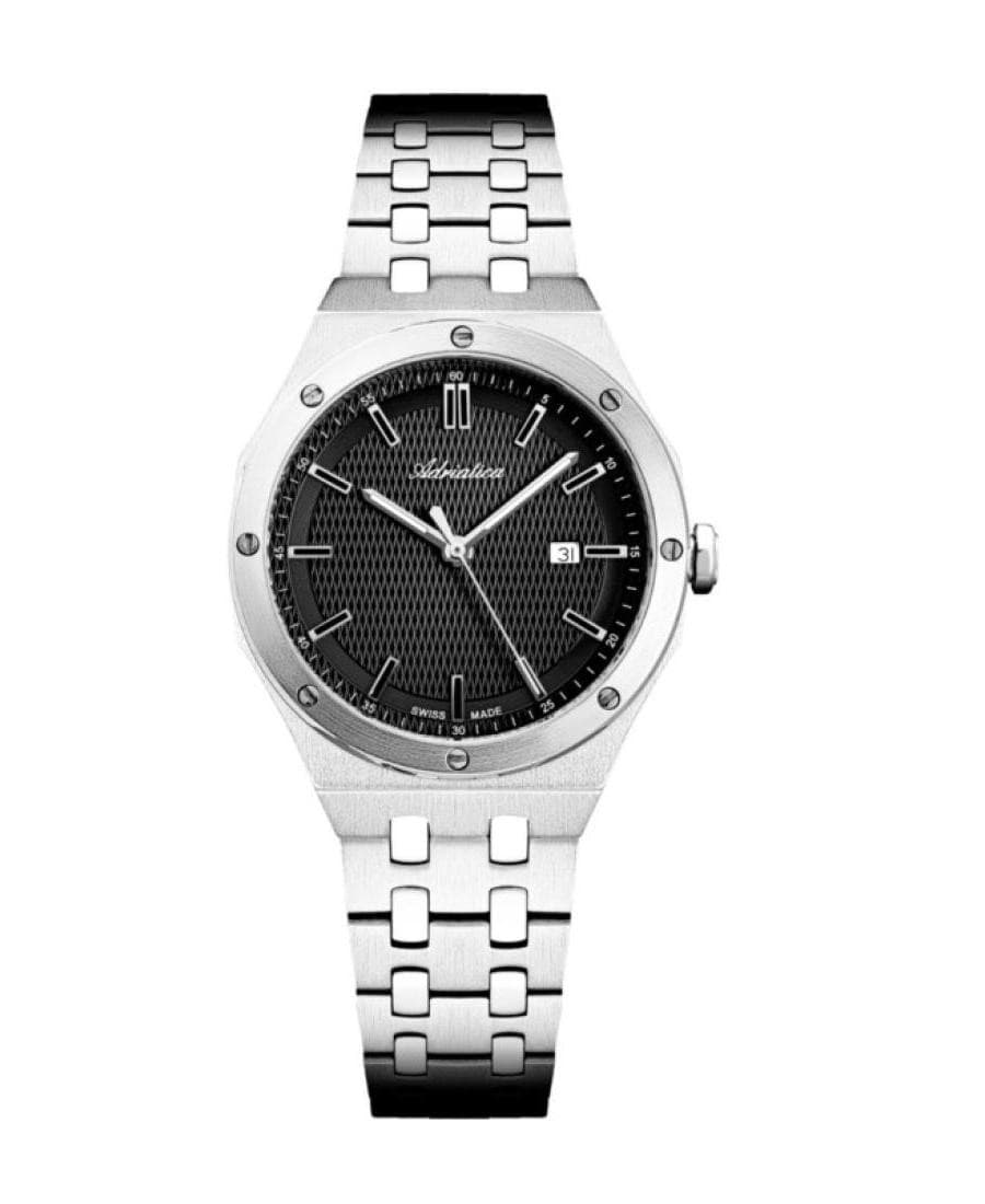 ADRIATICA Women Quartz Casual Watch Classic Dress Black Dial Waterproof Swiss Fa