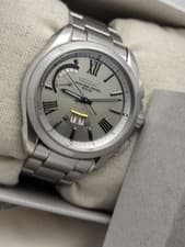 Seiko Brightz Radio Solar Watch Big Date Silver Dial Used From Japan