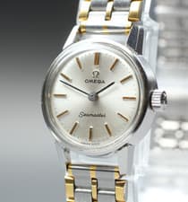 1966 Near MINT OMEGA Seamaster 21mm 535.006 Manual Silver Dial Women's Vintage