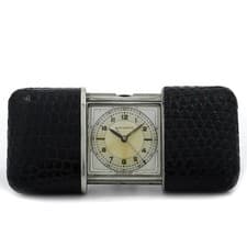 Movado Watch Ermeto Vintage 1950's Sterling Silver Case - Inventory 8736