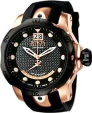 Invicta Reserve Venom Swiss Made 1000M Diver Black Carbon Fiber Watch 1594 New