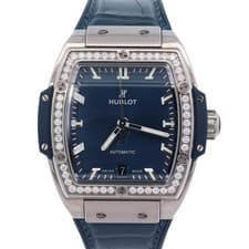 Hublot Spirit of Big Bang Titanium 39mm Blue Dial Watch Ref#665.NX.7170.LR.1204