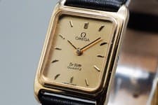 *Near MINT* OMEGA DeVille 591.019 Cal.1387 18mm Push Crown Tank Women Watch